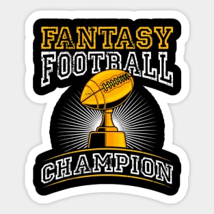 Fantasy Football Champion Sticker